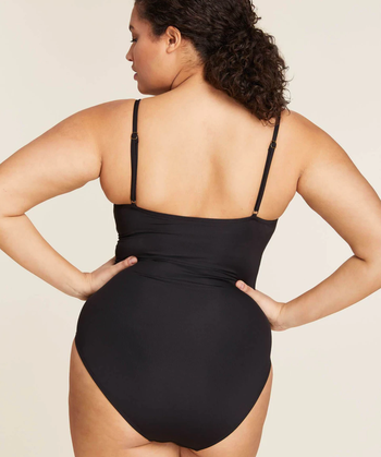 Model showing full butt coverage in the back 