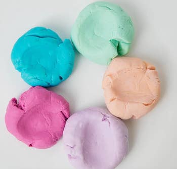 various aromatherapy doughs in different colors