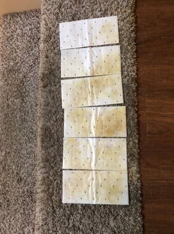 reviewer image of pads after cleaning floors