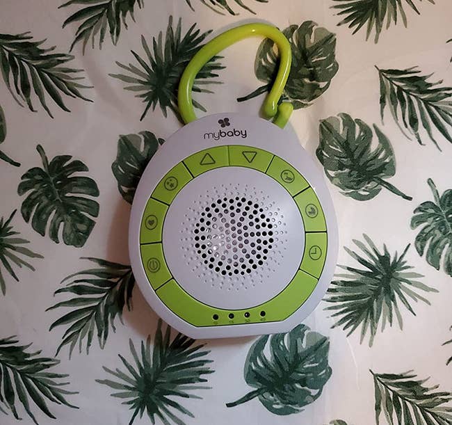 reviewer's photo of the portable white noise machine
