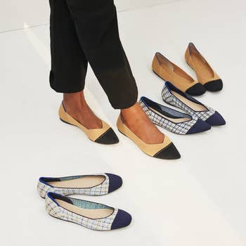 model wearing the flats