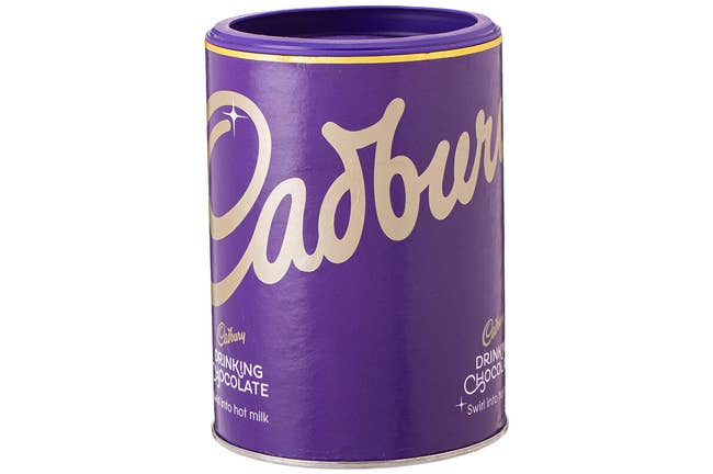 tin of cadbury drinking chocolate