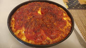 Reviewer's baked pizza