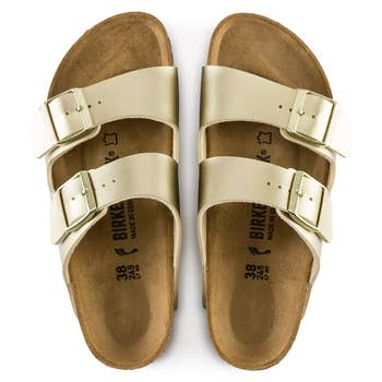 Gold Arizona sandals