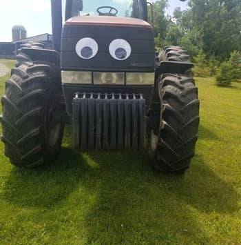 the eyes on a reviewer's tractor