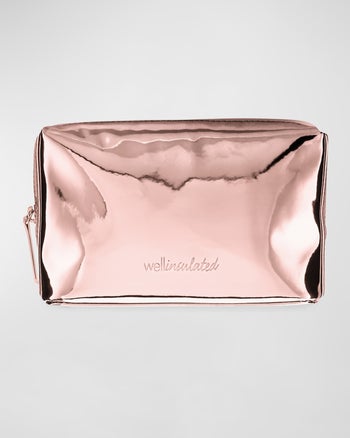 The rose gold insulated beauty bag