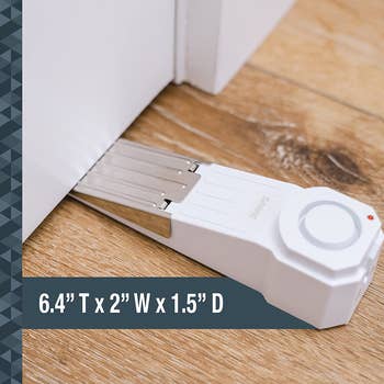 The doorstop under a closed door