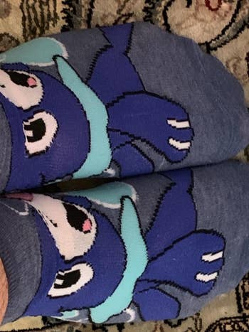 a reviewer's popplio socks