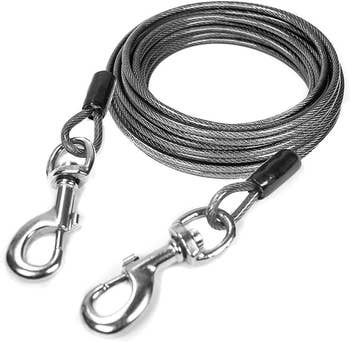 The braided steel leash