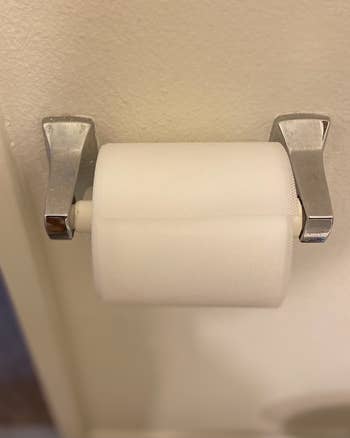 the roll of fake TP on a reviewer's TP holder