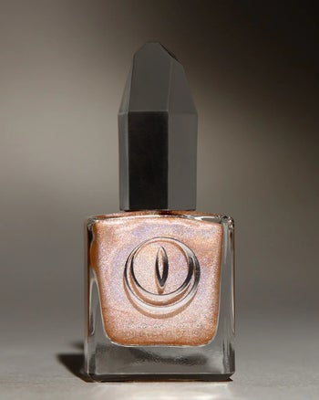 a bottle of holographic nail polish
