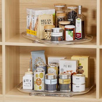 Assortment of pantry items connected  shelves, including baking mixes, sauces, and snacks. Ideal for location  cooking and acquisition  baskets