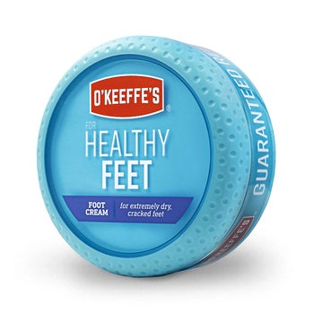Tub of O'Keefe's Healthy Feet foot cream