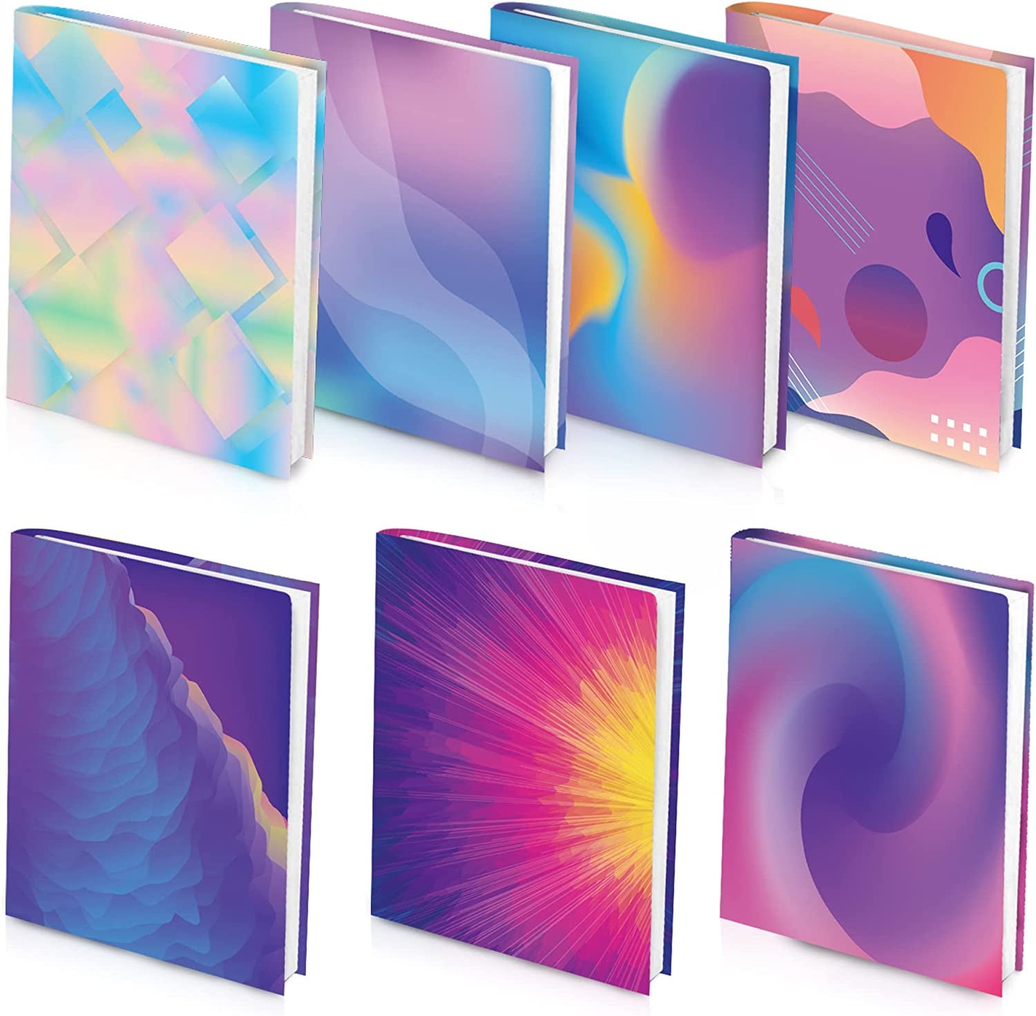 set of seven book covers