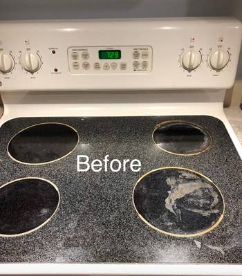 reviewer dirty stove before using cleaning kit