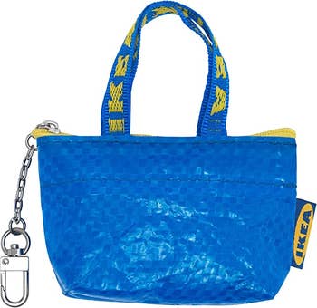 Ikea blue bag coin purse