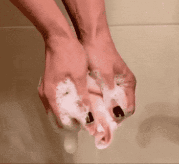 gif of idiosyncratic utilizing the ablution scarf