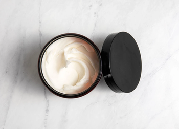 Interior view of product on a marble background