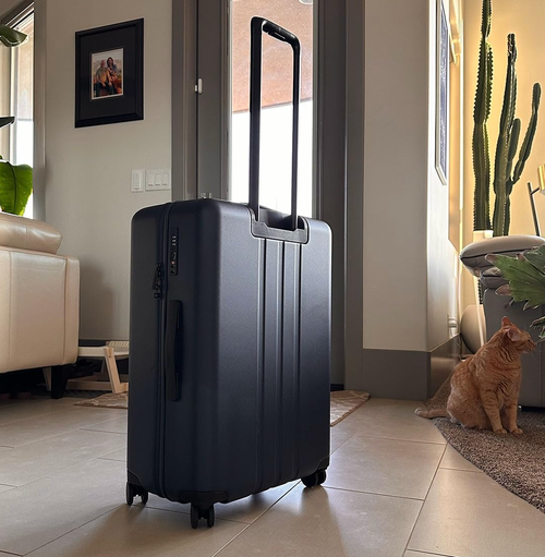 reviewers blue suitcase