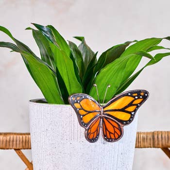 A butterfly-shaped decorative ornament 