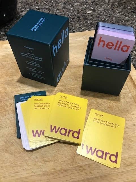 Two paper  decks titled 