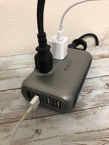 Reviewer photo of the power converter