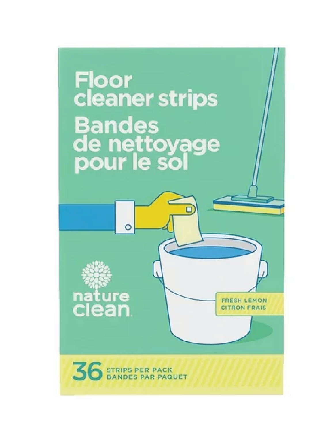 box of floor cleaner strips 