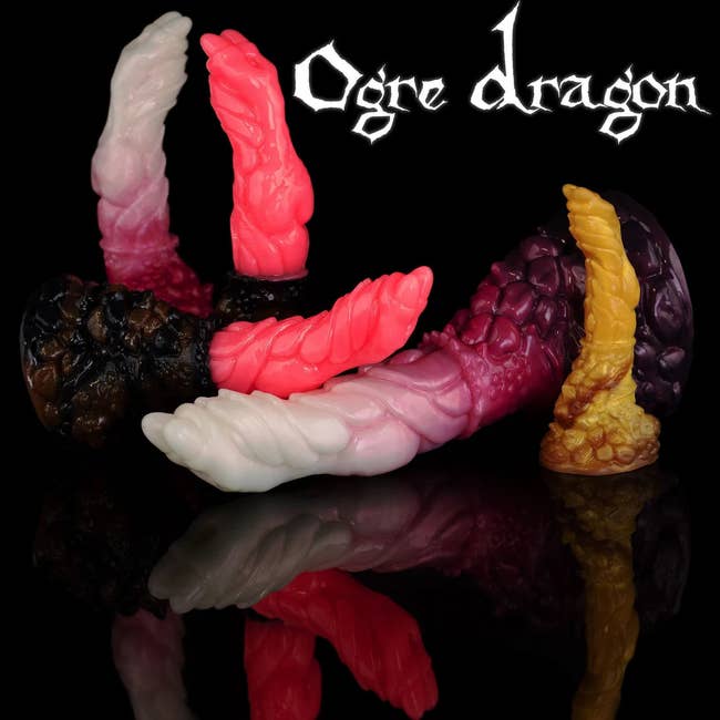 Multicolor dragon claw dildos