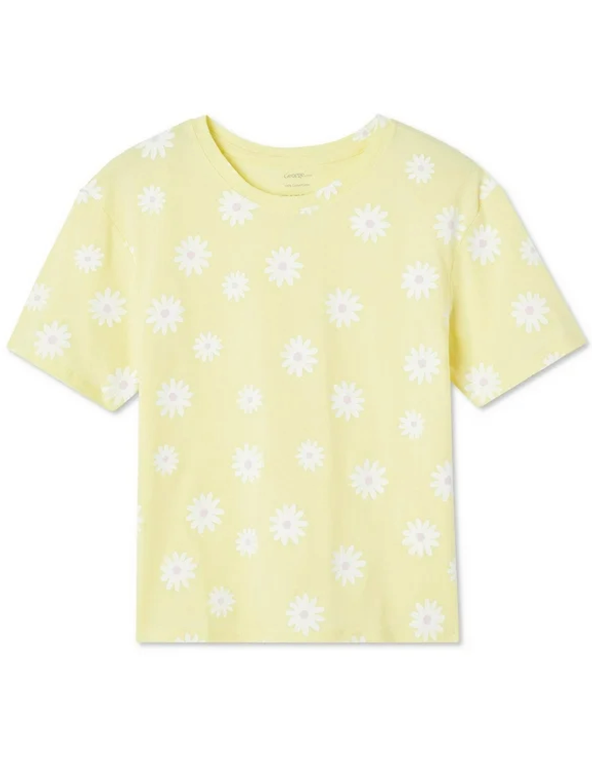 shirt with daisies printed all over 