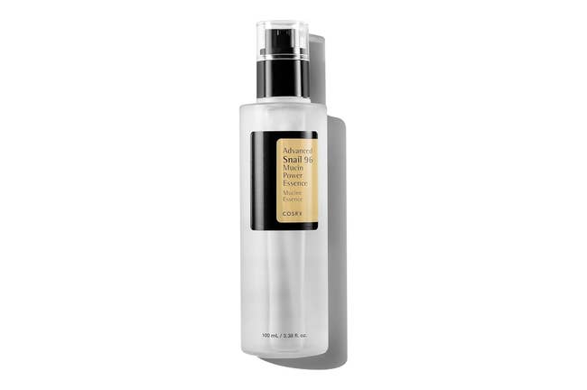 Bottle of COSRX Advanced Snail 96 Mucin Power Essence, 100ml, used for skincare beauty routine