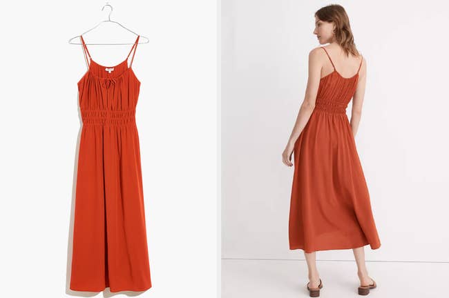 chinese dress ladies Italian Silk Long Layered Dress (7 Colors) O/S / Denim Blue main image 0