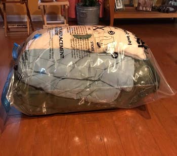 Vacuum-sealed container  earlier  the excess aerial  is removed