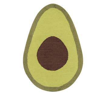 the avocado shaped rug 