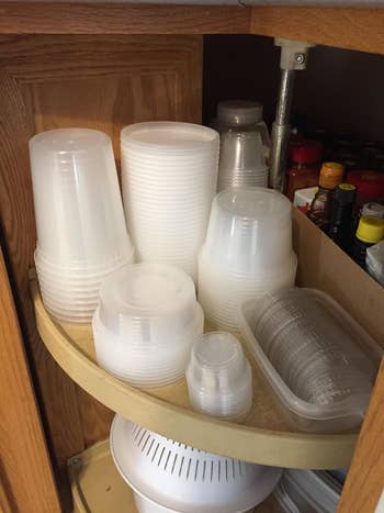 reviewer's pantry with organized set of containers