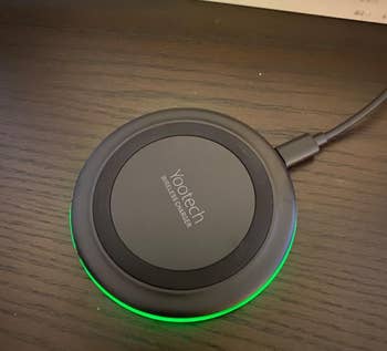 Reviewer's wireless charging pad