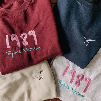 assorted 1989 taylor's version pullovers