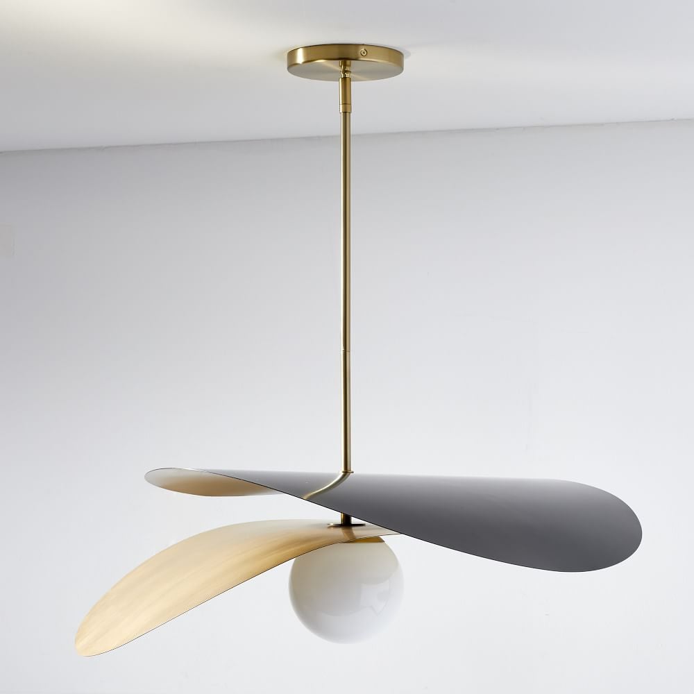 the gold and grey pendant