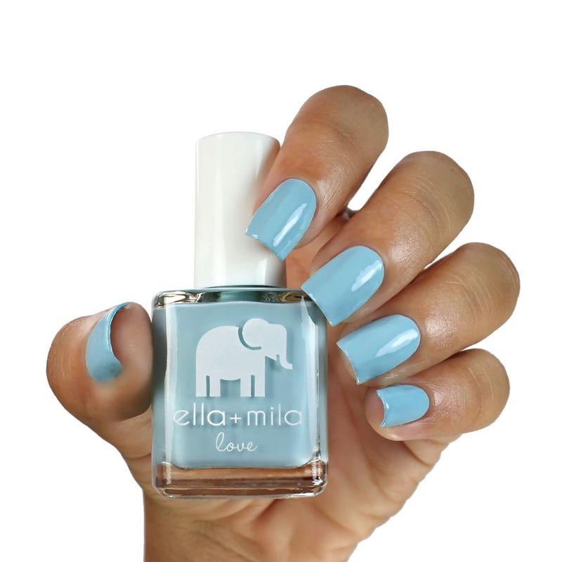 Beach resort blue nail polish.