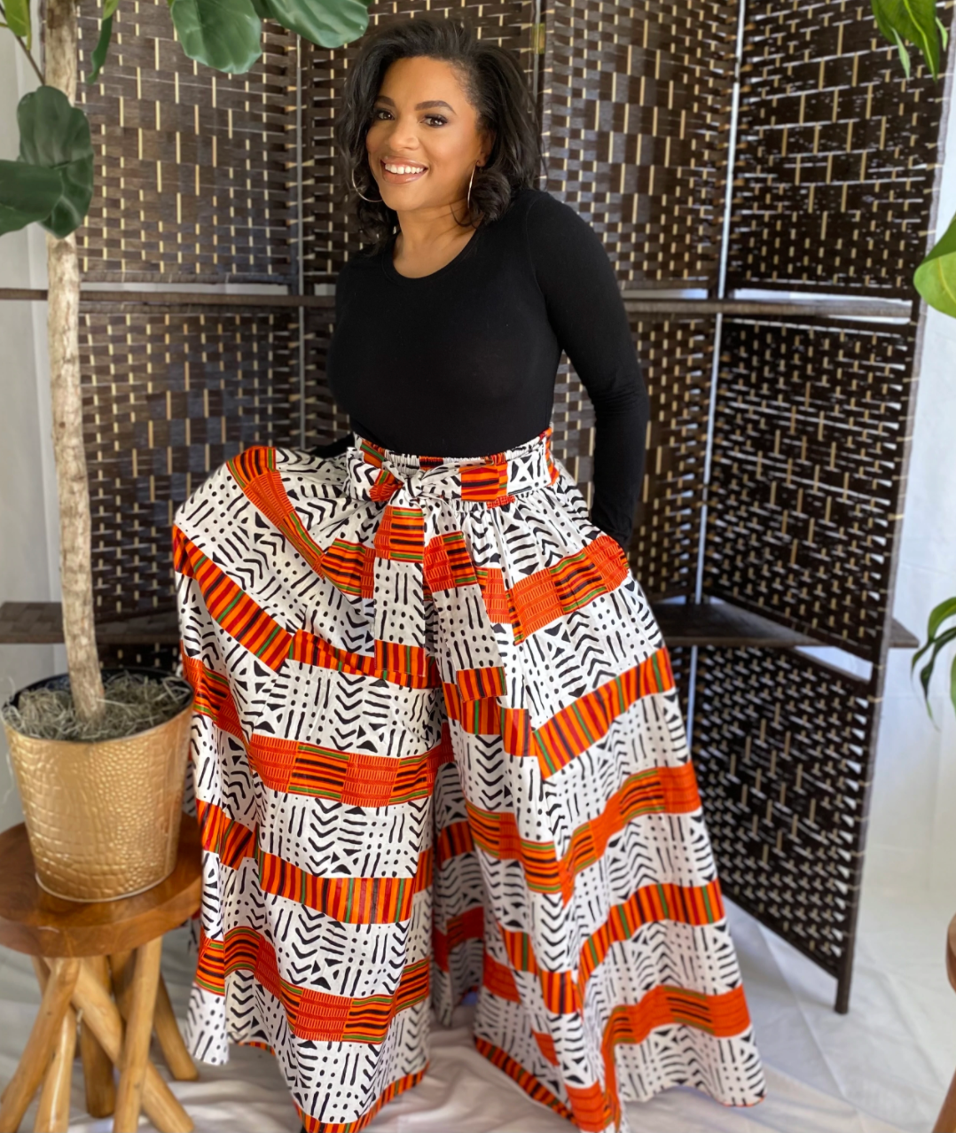 ankara palazzo trousers for plus size