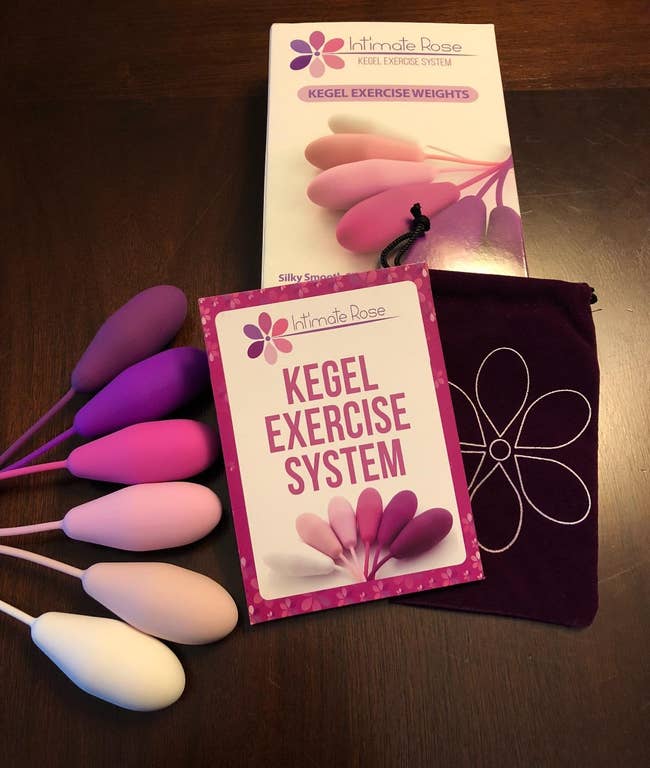 reviewer's kegel exercise weights by Intimate Rose