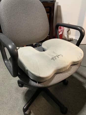 reviewer's desk chair with cushion