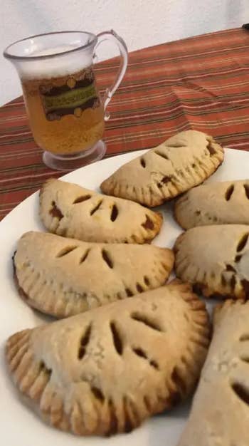 reviewer photo of pumpkin pasties made from the recipe book