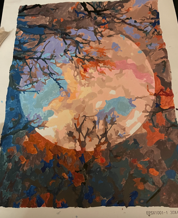 reviewer photo of finished painting