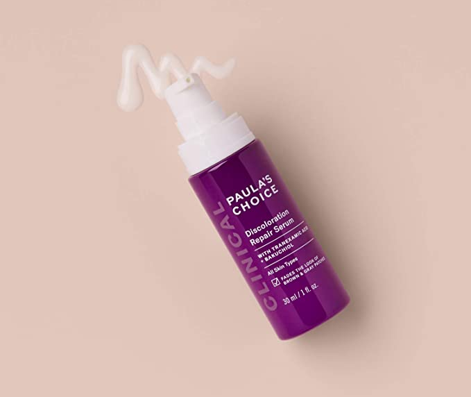 the purple serum tube with product coming out