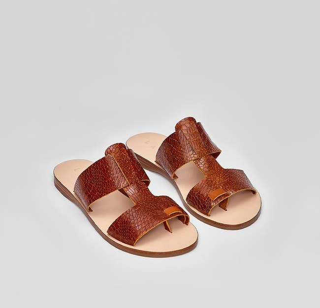 sandals with slip on style