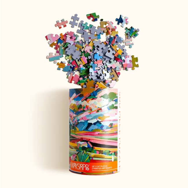 puzzle in a canister