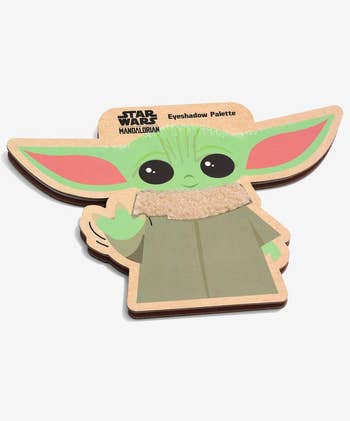 cover of palette with cute baby yoda illustration