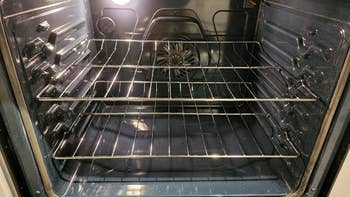 after image of a sparkling oven