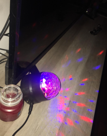 the disco light plugged in 