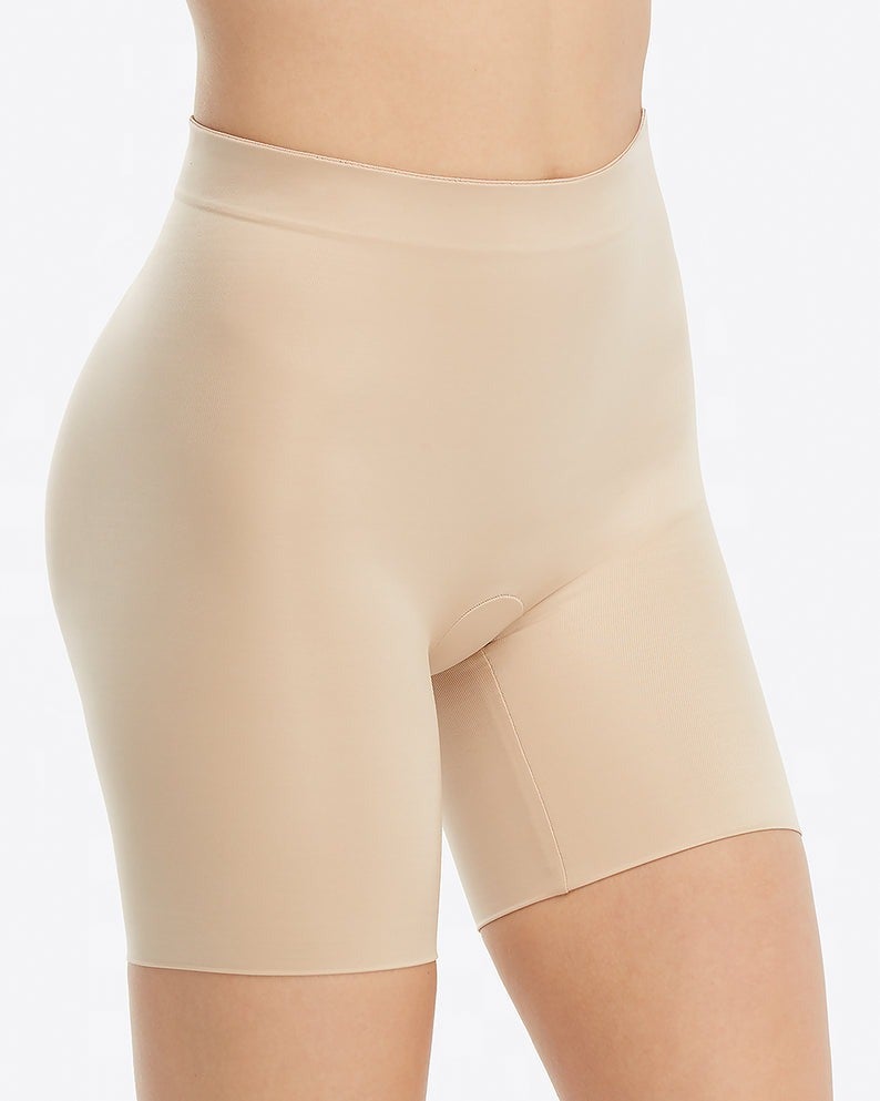 Womens Skims beige Seamless Sculpt Mid-Thigh Shorts | Harrods #  {CountryCode}